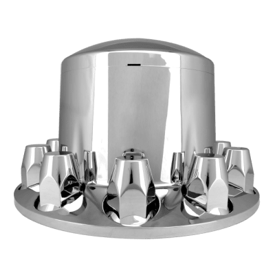 TAPA EJE TRASERO EN ABS CROMADO, TAPA TUERCAS PLANAS 