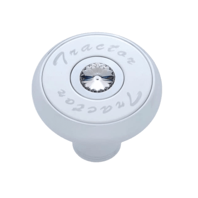 PERILLA PARA VÁLVULA DE AIRE TRACTOR MONTAJE CON TORNILLO Y PIEDRA BLANCA1