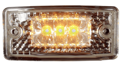 LÁMPARA 3 LED CRISTAL AMBAR, 12V- TECHO FREIGHTLINER1