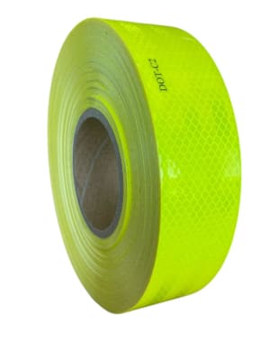 CINTA REFLECTANTE  VERDE LIMÓN 45.7m1