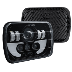 ÓPTICO RECTANGULAR DE 7 PULG, 8 LED 9-48V 2400LM