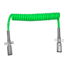 CABLE 7 VÍAS VERDE 15 PIES 4,57m INCLUYE CONECTORES