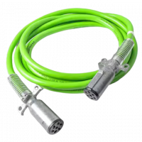 CABLE 7 VÍAS VERDE 15 PIES 4,57m LISO PARA ABS INCLUYE CONECTOR