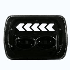 PACK, ÓPTICO RECTANGULAR 7” 32 LED BLANCA