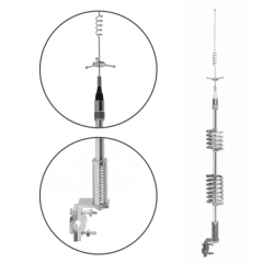 ANTENA 3 RESORTES CROMADO