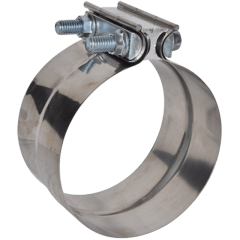 ABRAZADERA DE ESCAPE EN ACERO INOX 5 PULGADAS