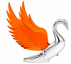 CISNE CROMADO CON ILUMINACION DE ALAS PARA CAPOT