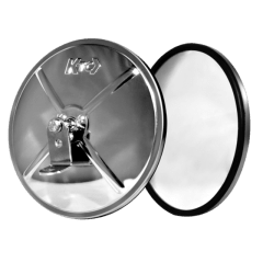 ESPEJO EN ACERO INOX CONVEXO 8 1/2