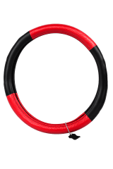 CUBRE TIMÓN CAMIÓN 18 PULG NEGRO/ROJO EN POLIURETANO