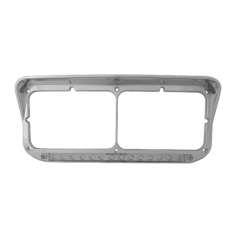 BISEL CROMADO PARA FARO PRINCIPAL KENWORTH T800 CON BARRA LED CRISTAL AMBAR