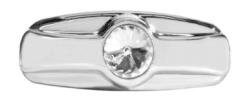 BISEL PARA PALANCA TRAILER FRENO DE MANO FREIGHTLINER ABS CROMADO DIAMANTE BLAN