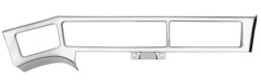 CUBIERTA PARA TABLERO INF EN ABS CROMADO FREIGHTLINER CENTURY COLUMBIA