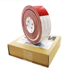 CINTA REFLECTANTE  ROJO/BLANCO 45.7m