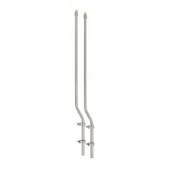 GUÍAS DE BUMPER ACERO INOX 48 1.21 mts KIT 2 PCS