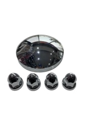 KIT, TAPA DE MAZA CROMADAS, REDONDA (comp)