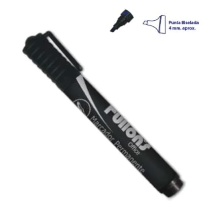 MARCADOR PERMANENTE DESECHABLE PUNTA BISELADA / FULTONS3