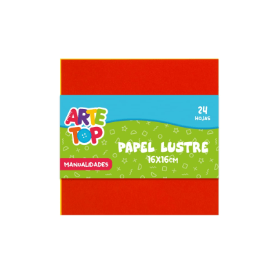 PAPEL LUSTRE 16 X 16 CM / ARTE TOP1