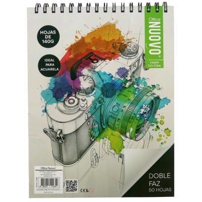 CROQUERA DOBLE FAZ ESPIRAL CARTA 50 HOJAS / NUOVO1