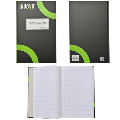 LIBRO DE ACTAS LINEAL FOLIADO 200 HOJAS / NUOVO1