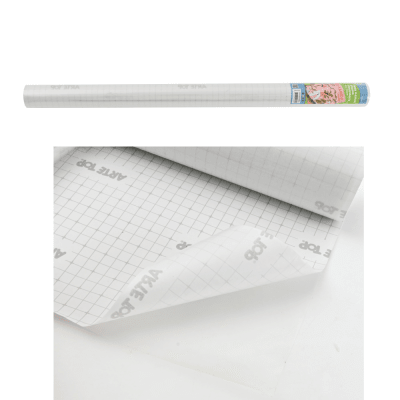 FORRO PLASTICO ADHESIVO TRANSPARENTE 33x150CM / ARTE TOP1