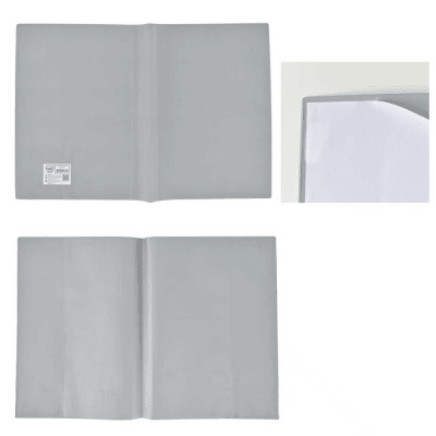 FORRO PVC  CUADERNO COLLEGE GRIS / ARTE TOP1