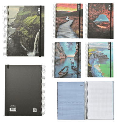 CUADERNO 4 MATERIAS 200 HOJAS PAISAJES / NUOVO1