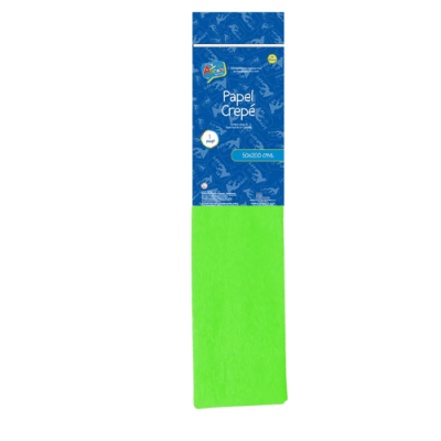 PAPEL CREPE 50 X 200 CMS VERDE FLUORESC. ART & CRAF1