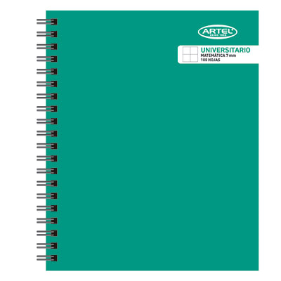 Cuaderno 100 Hojas 7 Mm – Rojo, Amarillo, Verde /Artel1