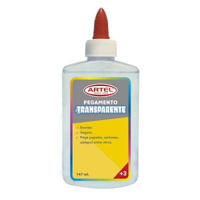 PEGAMENTO ESCOLAR TRANSPARENTE 147ml / ARTEL1