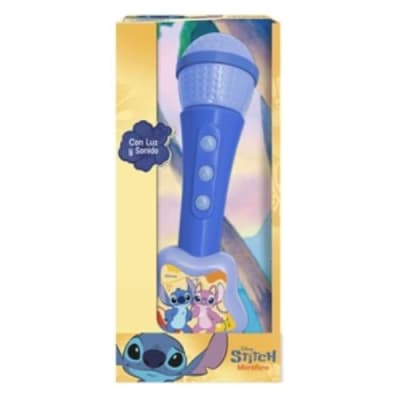 MICROFONO CON LUZ Y SONIDO STITCH DISNEY1