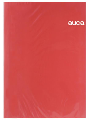 ARCHIVADOR PLASTIFICADO ROJO C/GUSANO AUCA1