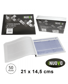 BLOCK REGISTRO EGRESO NUOVO 50HJS. /NUOVO1