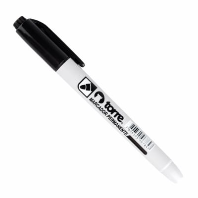 MARCADOR PERM. PUNTA REDONDA T/LÁPIZ NEGRO TORRE1
