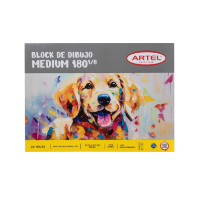 Block Medium 99 1/8 20 hojas /ARTEL1