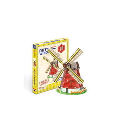 Molino Holandes Miniatura Armable Puzzle 3D 20 Piezas1