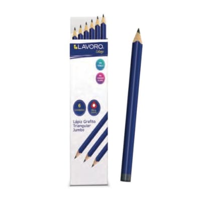 LAPIZ GRAFITO TRIANGULAR JUMBO LAVORO1
