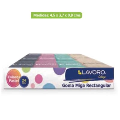 GOMA MIGA RECTANGULAR COLOR PASTEL1