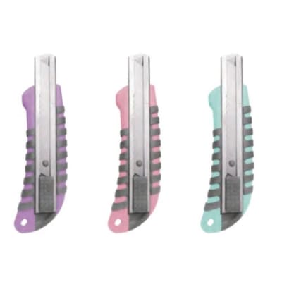 CUCHILLO CART GRANDE C/ MANGO GOMA Y BLOQUEO AUTO COLORES PASTEL1