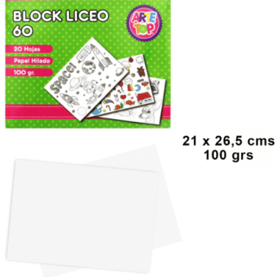 BLOCK DIBUJO LICEO 60 / ARTE TOP1