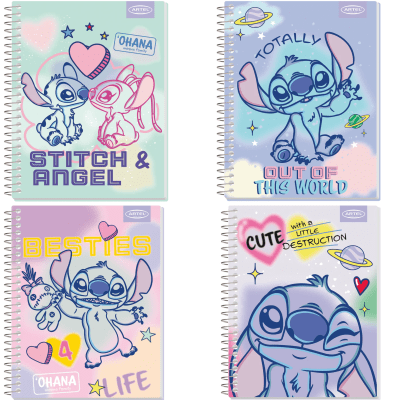 CUADERNO BOOK 120 HJ. STITCH PASTEL / ARTEL1