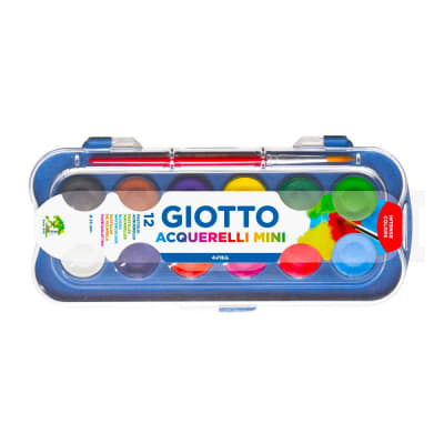 GIOTTO ACUARELA MINI 23 MM 12 COLORES1