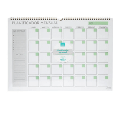 Planificador Mensual Artel1