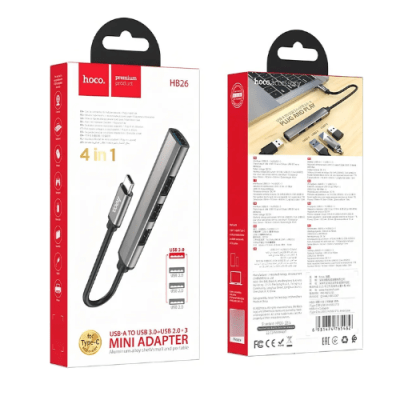 HUB USB A C 4 PUERTOS HOCO2