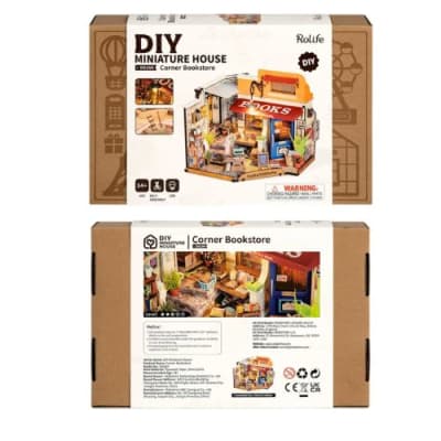 Libreria Miniatura Corner Bookstore Robotime2