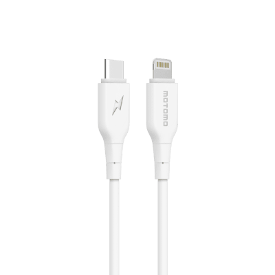 Cable Tipo C A Lightning iPhone iPad Motomo 27w Blanco Carga Rápida1