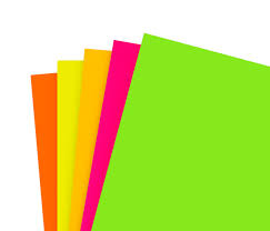 PLIEGO CARTULINA FLUORESCENTE 50X70  220 GR.1