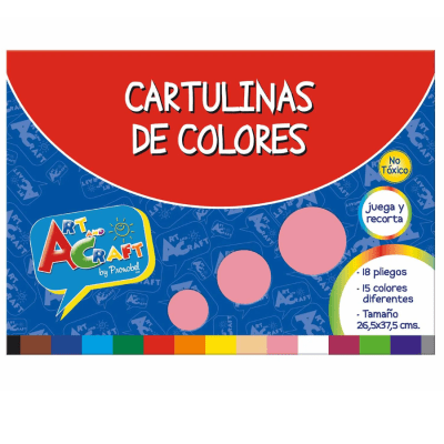 CARPETA C/PAPEL CART. 18 HJS. 20 COL 26,5 X 37.5 ART CRAFT1