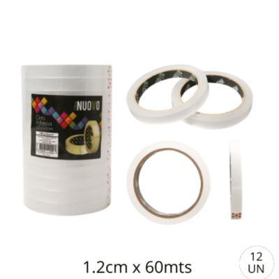 CINTA ADHESIVA 12 MM X60 MTS/  NUOVO1