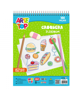 CROQUERA ESPIRAL 21x33CM 100H /ARTETOP1