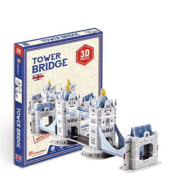 London Tower Bridge Miniatura Armable Puzzle 3D 32 Piezas CUBIC FUN1